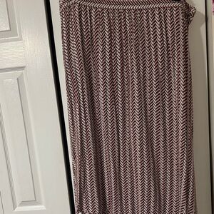 Loft Chevron Patterned Skirt
